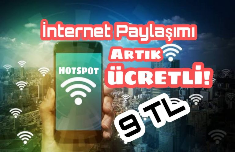 İnternet Paylaşımı (Hotspot) Ücretli Olacak! 4 İnternet Paylaşımı (Hotspot) Ücretli Olacak!